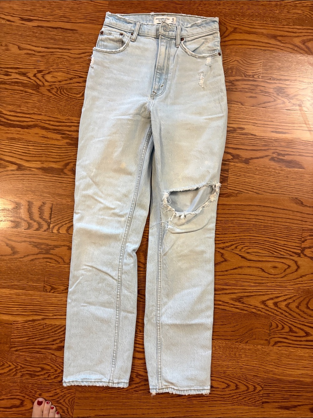 Abercrombie Ultra High Rise 90s Straight Jean 25 0 Curve Love